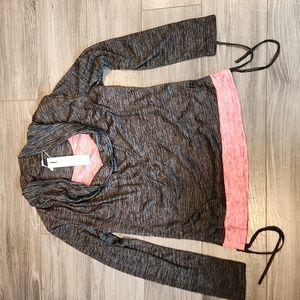 NWT Dressfo Women's sz 1X long sleeve Top w/side ties